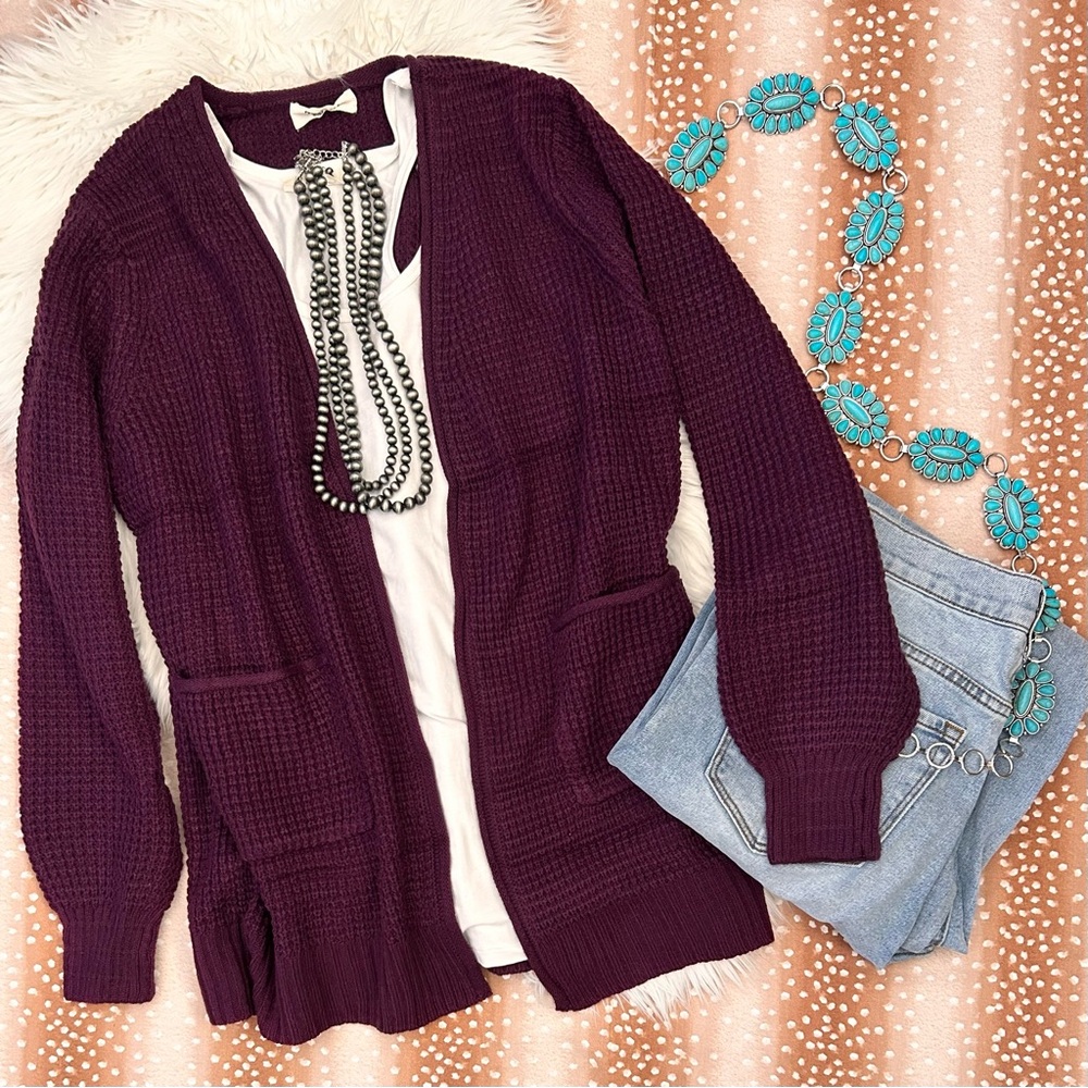Plum cardigan NEW WITH TAGS SIZE L